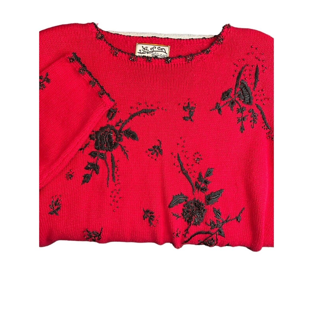 Heirloom Large Red/black Sweater Holiday